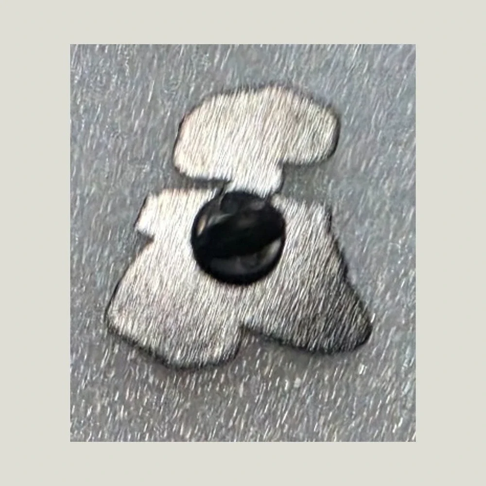 Pixar Wall-E Enamel Pin Yellow Grey Robot Character Lapel Accessory